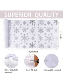 1/2 piezas Camino de mesa navideño de 28*275cm con copos de nieve rojos, fondo rojo y copos de nieve dorados, decoración de mesa de invierno para Navidad, árbol de Navidad, ideal para fiestas familiares, cocina, comedor, bodas, interior, exterior, decoración de temporada - color sólido - Ver 4