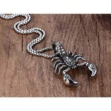 GYJ  Cadena Collar Dije Escorpion Alacran Acero Inoxidable82 - como en la foto - Ver 2