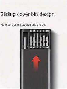 25-In-1 Premium Precision Screwdriver Set, Multi-Functional Smartphone & Tablet Disassembly Repair Tool, Plastic Material, No Charging Function - Includes Various Screwdriver Bits. (Random Style Shipped)