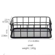 1PC Gold/Black Iron Mesh Storage Box, Transparent Storage Box, Suitable For Cosmetic Storage, Kitchenware Storage, Office Supplies Storage, Book Storage, Bathroom Supplies Storage, Home, School, Office Essential