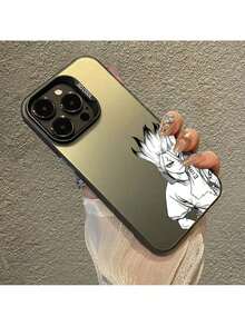 Funda de teléfono Anime Comics Dr.STONE compatible con 16 15 Plus 14 13 12mini 11Pro Max, cubierta trasera mate a prueba de golpes, funda compatible con funda  17 pro max, funda  17 pro, funda  17, funda  16, funda  16 pro max, funda  15. - Z3 - Ver 11