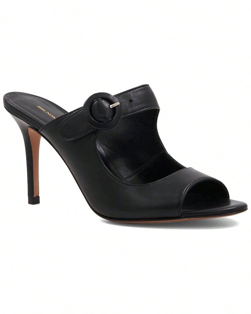 Bruno Magli Carina Leather Mule - 黑色 - 查看 1