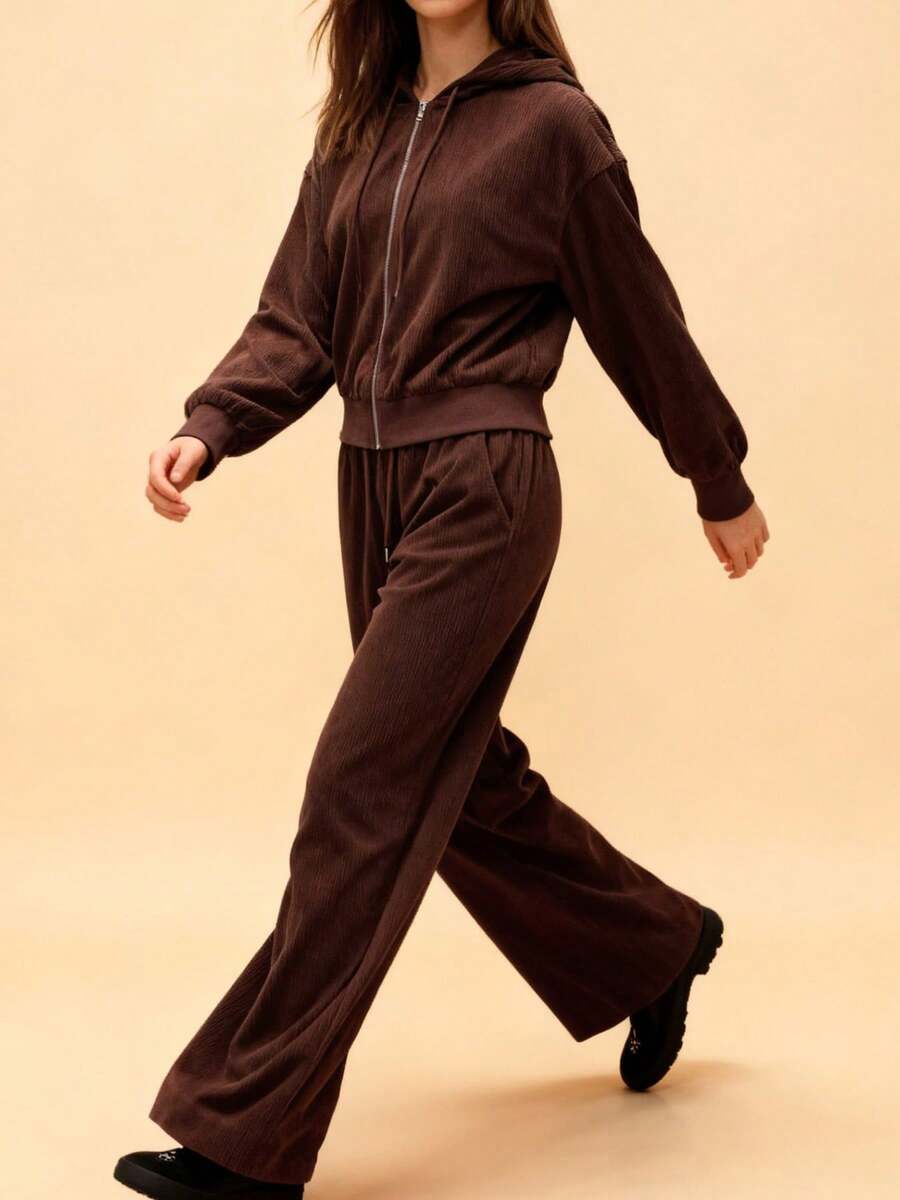 两件套通勤风连帽拉链卫衣，送朋友的礼物