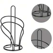 1pc Countertop Tissue Paper Holder, Gold Stainless Steel Countertop Tissue Paper Rack With Weighted Base - Multi-Roll Storage Box For Kitchen And Bathroom Decor, Durable Iron Structure, Easy To Grab And Move, Stylish And Practical Countertop Storage Solution, Bathroom Countertop Organizer, Suitable For Home, Office, Restaurant - Modern Minimalist Design, Kitchen Paper Towel Holder, Tissue Paper Rack, Kitchen Accessories, Kitchen Paper Towel Holder, Kitchen Paper Towel Rack, Universal Kitchen Wet Wipes Rack, Kitchen Paper Towel Dispenser