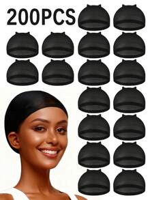 女士假发帽套装 - 蕾丝前假发帽，透气网布，适合日常佩戴和作为圣诞礼物 - 彩色 - 查看 29