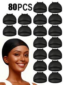 女士假发帽套装 - 蕾丝前假发帽，透气网布，适合日常佩戴和作为圣诞礼物 - 彩色 - 查看 32