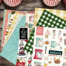 24/36PCS Retro Magazine Scrapbook Paper Pad, 5.9*5.9inch Single Side Heavyweight Vintage Kitchen, Polka Dot, Striped, Plaid Design Pattern Scrapbooking Paper, Perfect For Card Making, Crafting Projects, DIY Craft, Bullet Journals, Journal Supplies - Multicolor - View 10