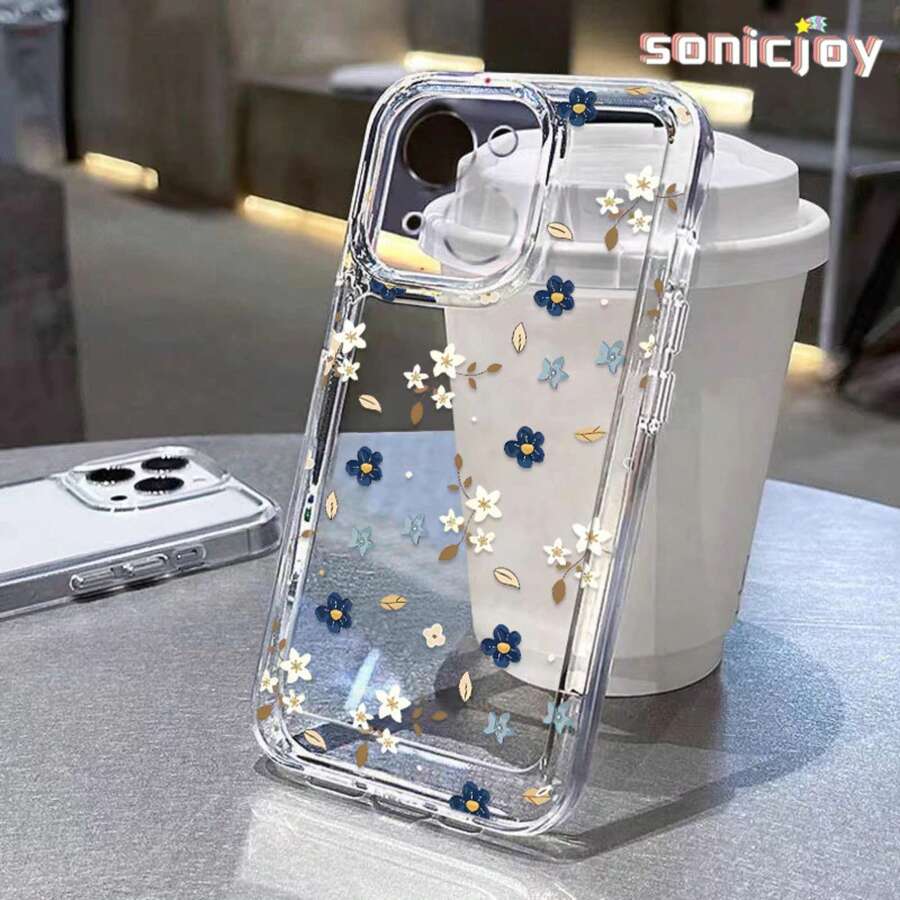 Capinha Capa Material transparente TPU padrão floral I P H ONE XR 11 12 13 14 15 16 PRO MAX 7 14 15 16 PLUS REDMI A1 A2 A3 A5 9A 10C 12C 11A 13C 14C  11 12 LIRE NOTE 8 9 10 11 12 13 14 PRO POCO C55 C65 X3 X4 X5 X6 F3 F5 M4 PRO M5S F7 Galaxy M23 M34 M52 M53 A03 A04 A13 A05S A07 A10 A11 A12 A14 A15 A17 A20 A30 A23 A32 A34 A35 A50 A51 A52 A54 A55 A71 A72 S20 FE S21 FE S22 ULTRA S23 FE S23 ULTRA S24 PLUS S24 ULTRA S25 ULTRA  MOTO G04 G7 G9 PLAY G10 G13 G23 G14 G15 G20 G22 G24 G30 G32 G34 G35 G52 G53 G54 G60 G84 E7 E13 E20 E22 EDGE 30 40 CASE - Y1 - Visão 1