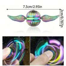 哈利金色飞贼魔法：天使翅膀 - 减压玩具，提升专注力 - 不锈钢玩具 - 坚固耐用，史迪奇玩具，旅行玩具，课堂减压玩具，迷你小玩意，洗澡玩具，圣诞文具，减压球，生日礼物，圣诞礼物，万圣节礼物，完美礼物 - 彩色 - 查看 10