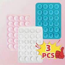 Bộ 3 giá đỡ điện thoại silicon với cốc hút hai mặt, lực hút mạnh, thích hợp cho chụp ảnh tự sướng/quay video, rảnh tay, tương thích với tất cả các điện thoại thông minh, quà tặng lý tưởng, tay cầm điện thoại dễ thương, hỗ trợ quay video, phụ kiện điện thoại thông minh - Quà tặng cho bạn bè/Quà tặng ngày lễ lý tưởng, tương thích với iPhone, điện thoại Android, quà tặng sinh nhật, quà tặng gia đình, quà tặng bạn bè, giá đỡ điện thoại phòng tắm, phụ kiện điện thoại, giá đỡ dính - Nhiều màu - Xem 30