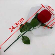 New Red Rose Flower Ring Box, Personalized Creative Ring Box, Engagement Ring Box, Valentine's Day Gift - Multicolor - View 10