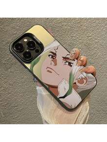 Funda de teléfono Anime Comics Dr.STONE compatible con 16 15 Plus 14 13 12mini 11Pro Max, cubierta trasera mate a prueba de golpes, funda compatible con funda  17 pro max, funda  17 pro, funda  17, funda  16, funda  16 pro max, funda  15. - Z3 - Ver 13