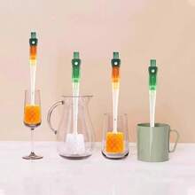 5-In-1 Nylon Long Handle Bottle Brush, Multifunctional For Cleaning Water Bottles And Glass Cups - One Size - View 1