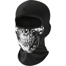 fuinloth Pasamontañas Balaclava Protección UV para Moto Esquí Ciclismo para Hombres y Mujeres - Calavera - Ver 1