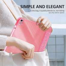 IPad Protective Case With Pen Slot, Compatible With IPad A16/2025, IPad 11th/10th Gen, Suitable For IPad Air 11/M3/M2 Smart Protective Case, Shiny Shell, Also Compatible With IPad Air 4/5 - 粉色 - 查看 4