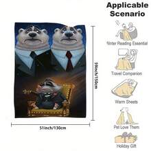 1 Piece Disney &Lt; Zootopia &Gt;   Flannel Blanket - Soft And Warm All-Season Cartoon Pattern, Judy Hopps And Nick Wilde Modern Style, Suitable For Bed, Sofa, Office, Camping, Travel, Ideal Gift For Christmas And Halloween, Disney Blanket - Phong cách - Xem 9