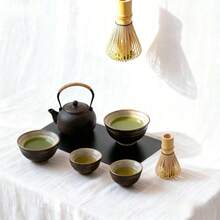 1pc 3-In-1 Coffee & Matcha Whisk Tool, Japanese Style Matcha Bamboo Whisk, Sung Dynasty Tea Ceremony Matcha Brush, Tea Accessories