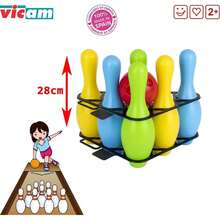 Vicam Toys Bowling Set. Includes 6 Pins And 1 Ball. Pin Height 28 Cm. ✅ 24/48h Delivery To Mainland Spain - Children's Bowling - Vicam - Ref. 82 - Multicolor - View 2
