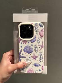 Ốp lưng điện thoại TPU chống sốc tối giản màu trắng, 1 chiếc, họa tiết vỏ sò trắng và san hô, bao phủ toàn bộ bề mặt, tương thích với Apple 17, 16, 15, 14, 13, 12, 11 Pro Max, Air, Series, quà tặng mùa xuân, kỷ niệm, sinh nhật, tiệc tùng. Phiên bản quốc tế, không phải phiên bản nội địa. - Nhiều màu - Xem 4