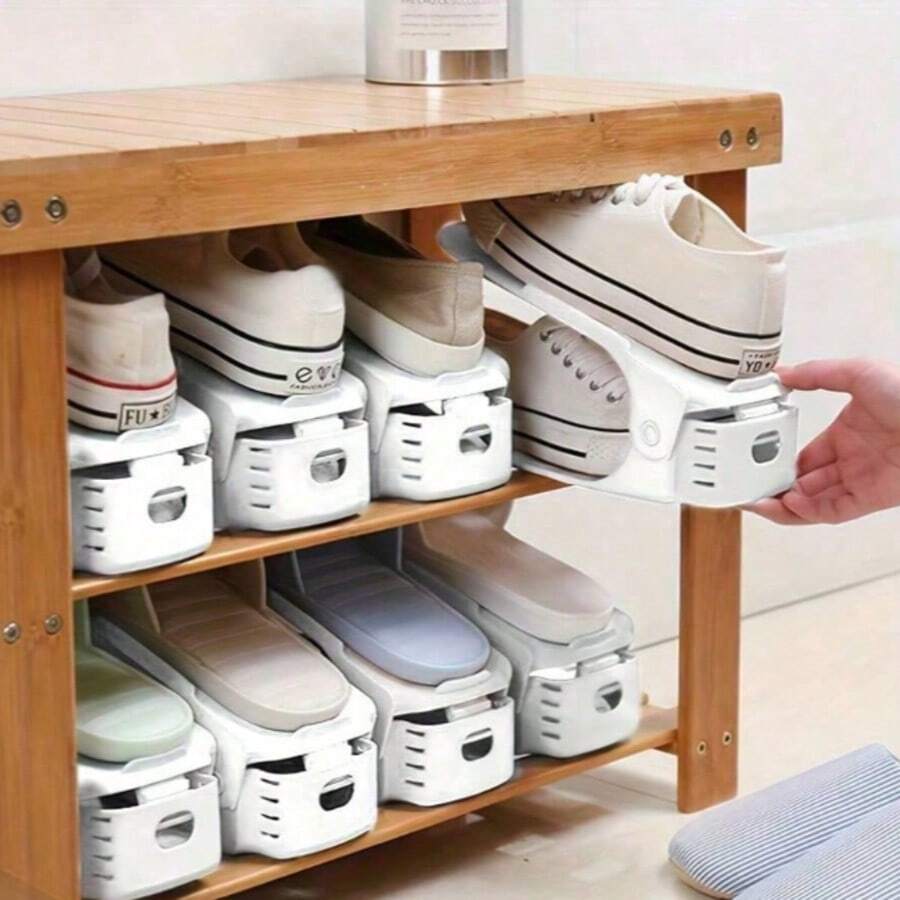 20pcs Shoes Slots Organizer For Closet, Shoe Rack For Closet Organization, Shoe Slots Organizer Shoe Storage Shoe Holder Space Saver For Entryway