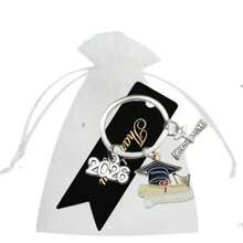 36 Pieces / 12 Sets. Suitable For Both Men And Women. 2026 Graduation Book Keychain. Features A Cute Enamel Bachelor Cap Design. A Commemorative Gift Keychain Pendant For Graduation Season, Suitable As A Gift For A Good Friend. - Multicolor - View 4