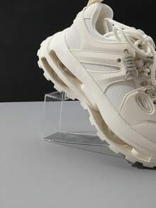 1/2 Transparent Acrylic Shoe Store Display Rack, Transparent Sandal Display Rack, High Heel Display Rack, Shoe Organizer, For Home, Shopping Center - Clear - View 6