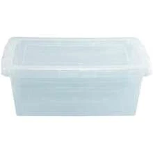 Guateplast - Juego de 3 Contenedores de Almacenamiento de Plástico 13Qt (12 Litros) | Contenedores Plásticos para el Hogar | Cajas de Plástico | Cajas Plásticas | Organizadores | Color(Natural) - Multicolor - Ver 5