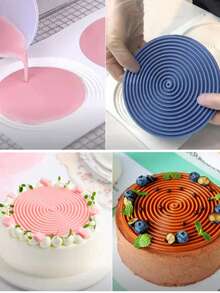 Khuôn nướng silicon xoắn ốc 3D 2 khoang/6 khoang, khuôn đa năng làm mousse, sô cô la, thạch và kẹo, lý tưởng cho việc trang trí bánh ngọt và fondant. Khuôn bánh bền và dẻo, phù hợp cho các dụng cụ và phụ kiện làm bánh DIY. - trắng - Xem 9