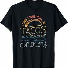 Camiseta de Comida Divertida - Negro - Ver 6