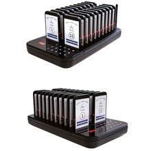 Sistema De Buscapersonas Inalámbrico Sistema De Llamadas, 20 Canales Restaurante Pagers de Llamadas inalámbricas Buscapersonas de conexión para Restaurante Clínica Bar Iglesia Comedor de Comida - Negro - Ver 4