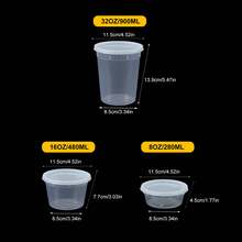 12/24Pcs Plastic Storage Containers With Lids - Reusable Food Containers For Home & Business - Microwave & Freezer Friendly - Dishwasher - Secure & Tight Fitting Covers - Multicolor - View 3