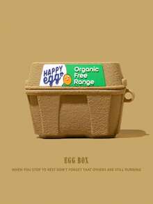 1个可爱蛋盒造型硅胶蓝牙耳机保护套，兼容 1/2/3/4/Pro/Pro2，时尚耳机保护套 - 彩色 - 查看 8