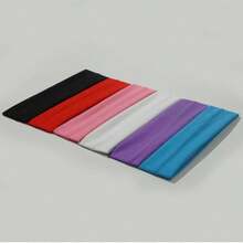 8-Pack Random Style Non-Slip Headbands - Women's Fashion Sports Headbands, Soft Fabric Elastic Headbands, Suitable For Exercise, Yoga, And Running Women's Hair Accessories - 彩色 - 查看 3