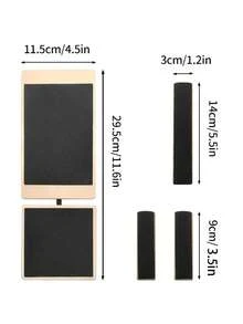 1件装木制足部平衡板，踝关节强化平衡板，侧踢踝关节板，功能：踝关节平衡训练器，单腿稳定性及足部拉伸装置，足部训练板，瑜伽普拉提专用坚固木制踝关节平衡训练器，足部平衡训练板 | 坚固耐用 - 彩色 - 查看 5