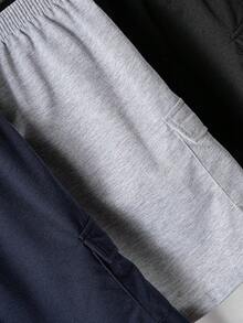 男童字母印花工装短裤 - 彩色 - 查看 5