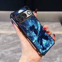 Funda de Teléfono de Columna de Agua de Espada de Anime de Lujo Compatible con  Pixel 9, 9a XL Pro 5G - Marco Electrochapado Antigolpes Funda Trasera Transparente Textura de Alta Gama, Accesorios Móviles, Cubierta Protectora de Dispositivo, Acabado Premium, Estructura Duradera, Funda Protectora, Usuarios de Smartphone, Entusiastas de la Tecnología - Colores mezclados - Ver 6