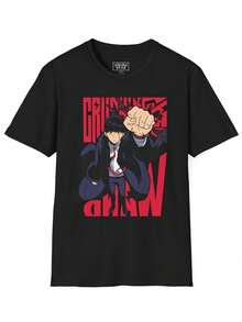 Camiseta Mashle Magia y Músculo Ropa de Anime - Negro - Ver 1