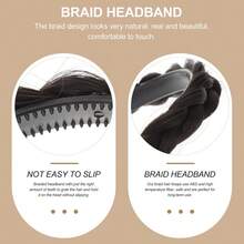 Lurrose Diadema De Trenzas Para Niñas y Mujeres Tocado De Cabello Decorativo Banda De Pelo Diseño De Trenza Natural y Comoda Para Deporte Maquillaje y Uso DiarioConveniente y duradero,Los favoritos de los niños - Multicolor - Ver 4