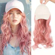 Women's Pink Curly Wig |   Adjustable & Glamorous For Christmas Parties, Holiday Gatherings And New Year Celebrations - 粉色 - 查看 2