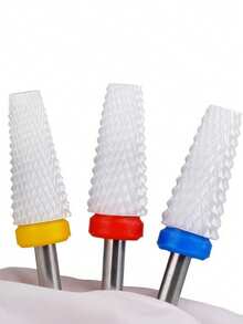 1 đầu mài móng bằng gốm, giúp loại bỏ sơn gel nhanh chóng, đầu mài móng tốc độ cao không nóng, dụng cụ mài móng hình nón phẳng. - Nhiều màu - Xem 5