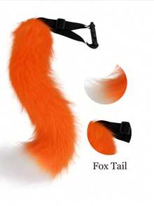 Animal Ear Headband, Fox And Bunny Set, Couple Cosplay, Party Costume, Kawaii Accessories, Photo Booth Props, Plush Ears, Matching Couple Outfit, Costume Party - Multicolor - View 6