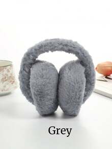 Windproof Warm Solid Color Ear Muffs - Rear-Wearing Ear Muffs, Soft Plush Ear Protection, Foldable Ear Muffs, Comfortable Winter Outdoor Ear Warmers, Winter Accessories, Skiing Equipment Ear Cover - Multicolor - View 5