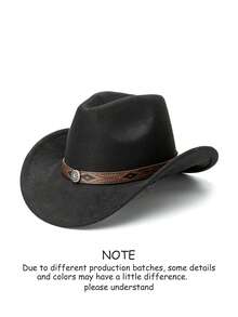 A Unisex Western Cowboy Top Hat With A Detachable Striped Floral Belt Buckle Is Perfect For Casual Daily Wear, Outdoor Activities, Horseback Riding, Music Festivals, Party Stage Performances And Western Cowboy Gatherings. It Is Also The Best Choice As A Fashionable Hat (One For Everyone). - Pu Flower Diamond Hat - View 20