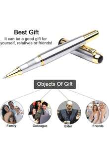 奢华走珠笔系列，黑色，0.5mm墨水笔芯，男女通用礼盒套装，专业商务办公用，优雅圆珠笔，精美礼盒 - 彩色 - 查看 5