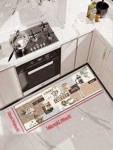 [HOT!!!] 1pc Soft Rubber Kitchen Mat, 3.5mm Thick Kitchen Rug, Retro Coffee Patchwork Style Absorbent Kitchen Floor Mat, Can Be Trimmed To Fit Kitchen Size, Surface Fabric Material, Middle Sponge Layer, Bottom Rubber Layer, Suitable For Kitchen Rugs, Kitchen Decor, Wedding Decor, Home Decor, Bathroom Mat, Entryway Mat, Laundry Room Mat, Hallway Carpet, Living Room Mat, Etc. - Multicolor - View 17