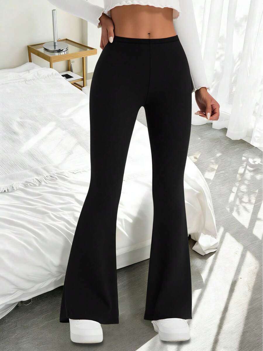 Trioutop Women's High-Waist Flare Yoga Pants - Tummy Control Stretchy Casual Trousers | Women's Clothing, Women's Bottoms, Women's Trousers