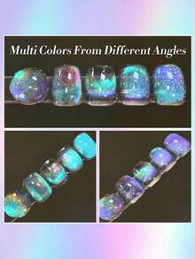 BORN PRETTY 10ml 彩虹极光猫眼磁性凝胶指甲油 HEMA TPO 无晶莹流动 可轻松卸除 UV LED DIY 沙龙指甲油 - 彩色 - 查看 7