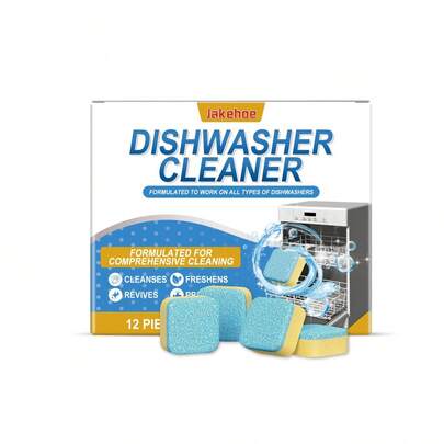 Dishwasher Cleaning Effervescent Tablets, Degreasing, Stain Removal, Descaling, Household Cleaning, Kitchen Cleaning Agent