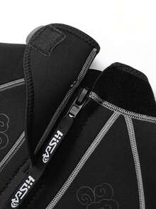 HISEA 女士 3.0mm 加厚一體式潛水泳衣；成人長袖保暖泳衣；無胸墊泳衣；水上運動衝浪服 - 黑色 - 查看 5