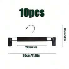 20pcs Strong Grip Plastic Pants Hangers With Clips, Women'S Skirts And Pants Seamless Multifunctional Hangers, Durable Home Clothes Organizer - Multicolor - View 2